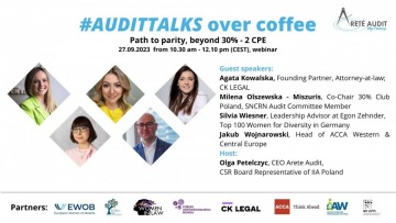 #Audittalks over coffee - Path to parity, beyond 30%